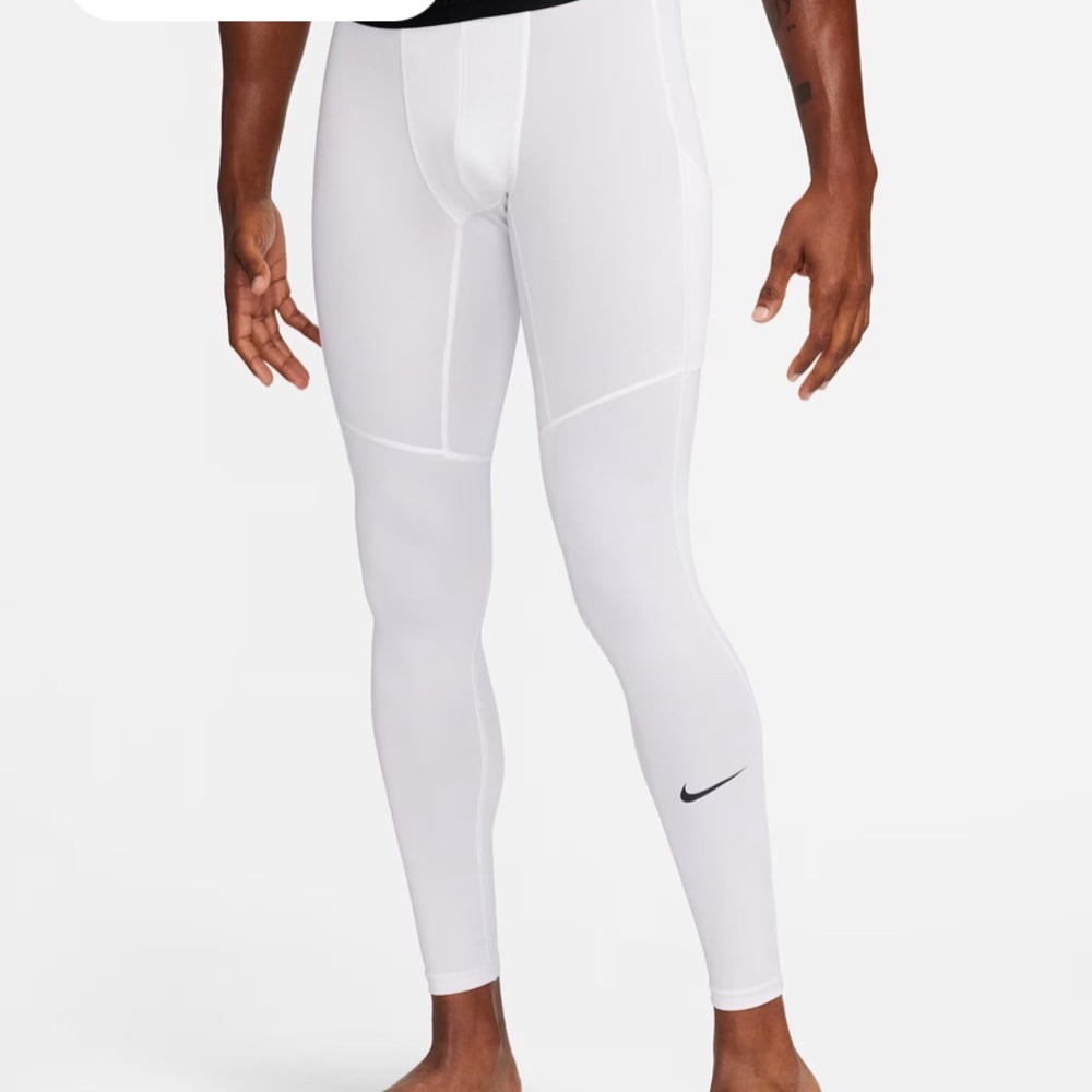 Nike White Athletic Tights